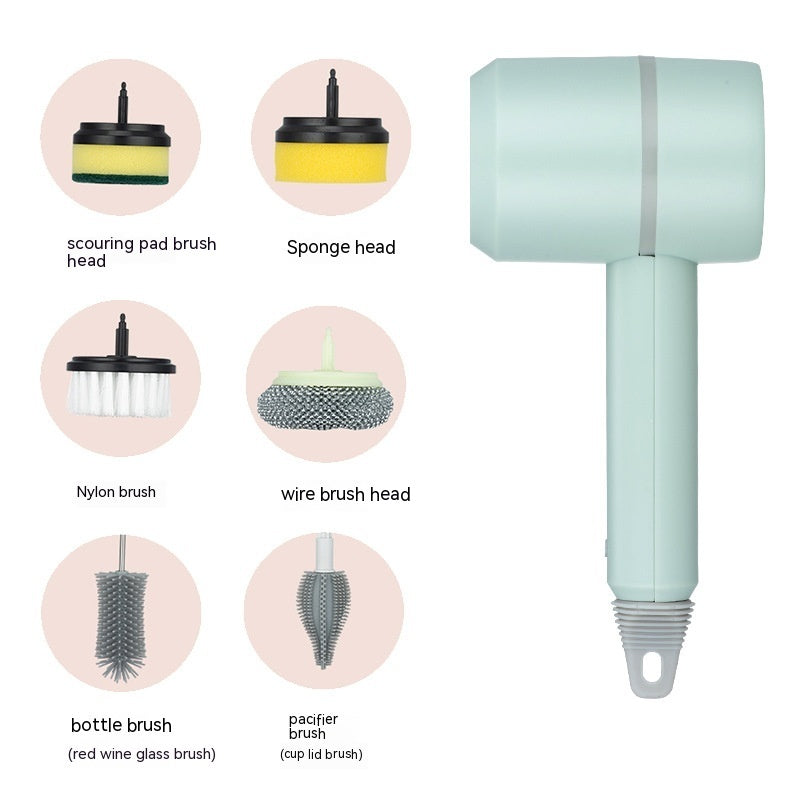 Electric Cleaning Brush – Powerful, wireless, and rechargeable for effortless cleaning of kitchen, bathroom, and more!