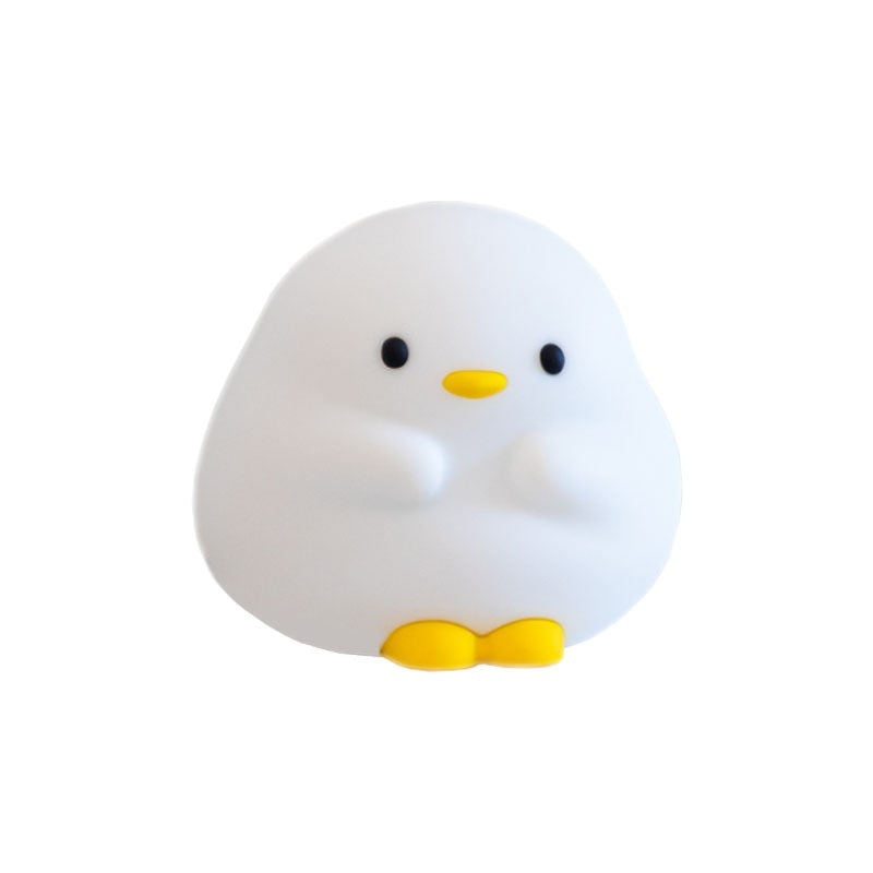 Adorable Duck LED Night Lamp – Soft Silicone, USB Rechargeable, Touch Sensor & Timer. Perfect for Kids' Bedrooms, Gifts, and Home Decor!