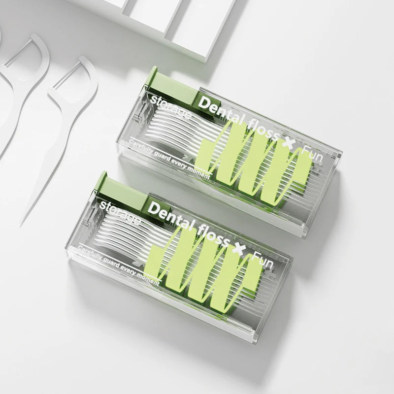 Dental Floss Dispenser – Auto-Refillable, Convenient Oral Care on the Go!