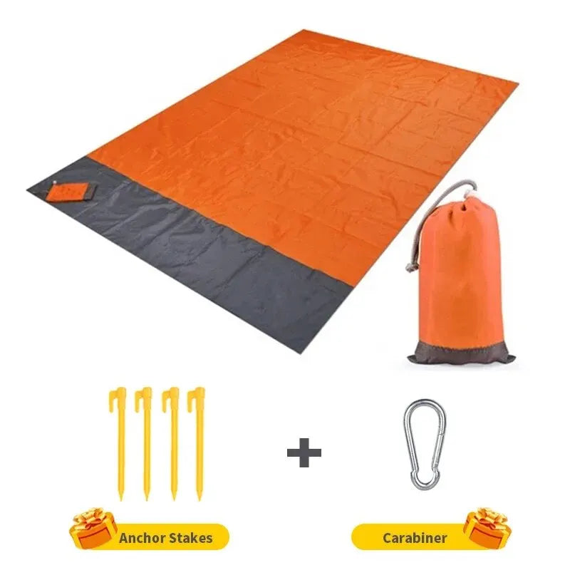 Spacious Beach Blanket  – Sandproof & Waterproof Picnic Mat!