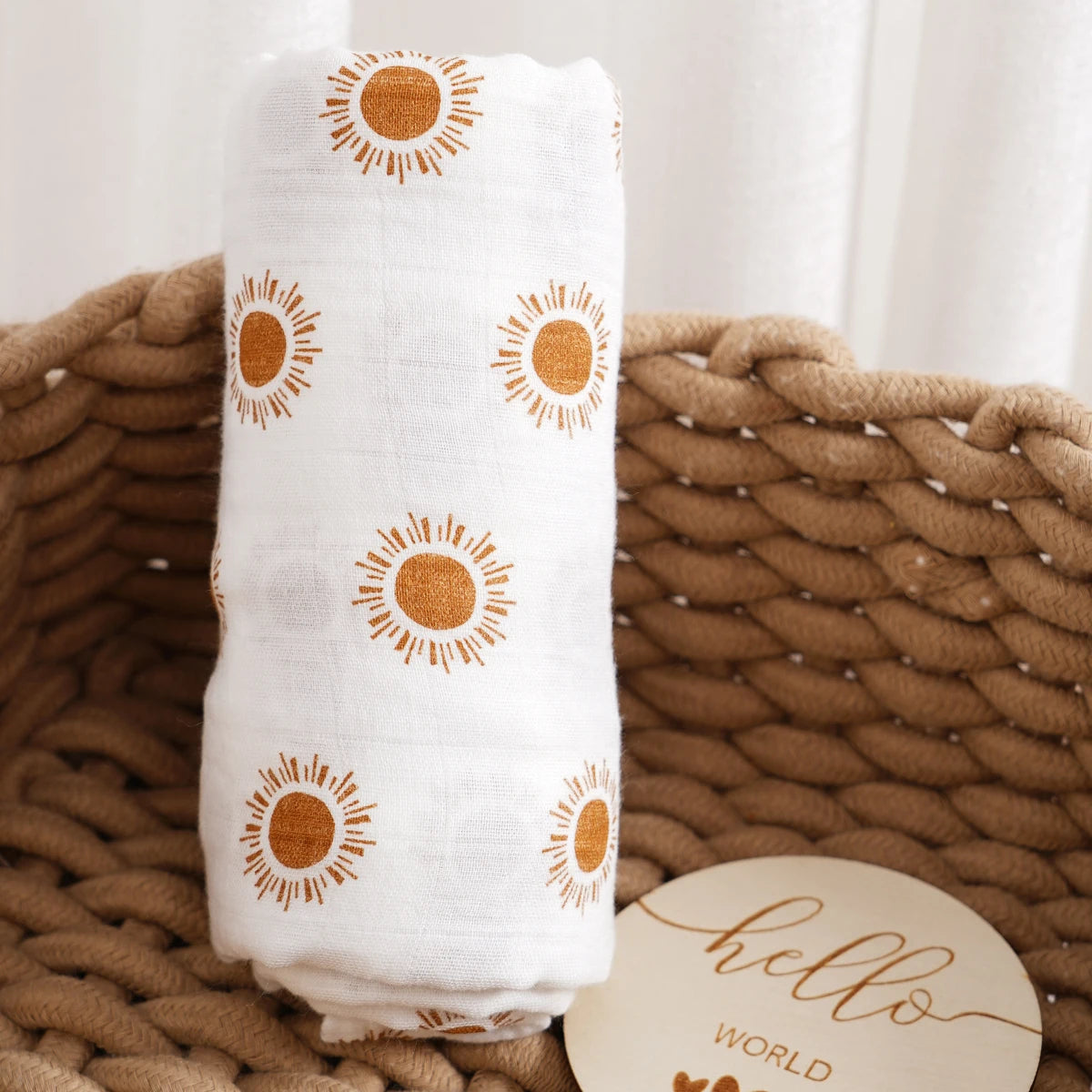 Cozy Bamboo Cotton Muslin Swaddle – Soft, Cute, and Perfect for Baby's Skin!