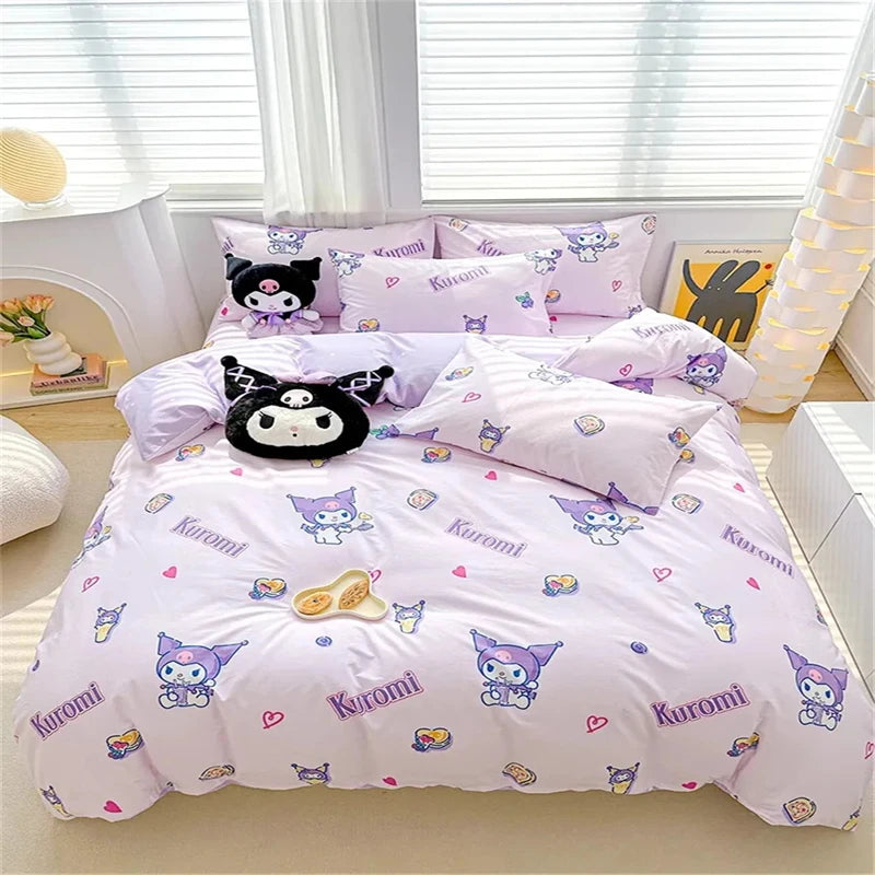 Kawaii cute printed Bedding Set – Cute Duvet Cover & Pillowcases!