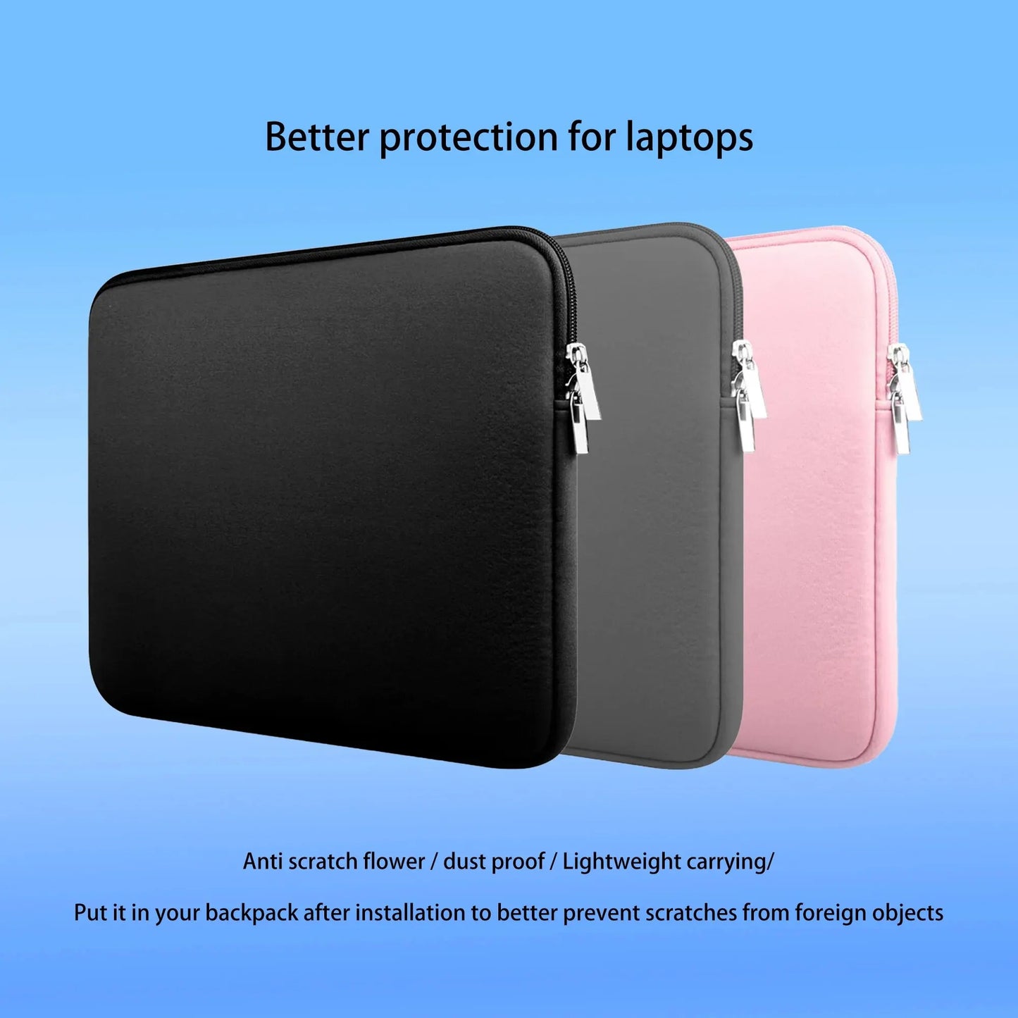 MacBook Laptop Bag with Inner Liner – Fits 11in -17in, classic Design!