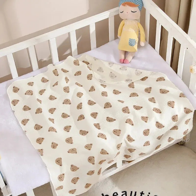 Soft cotton muslin swaddle – perfect for newborns!