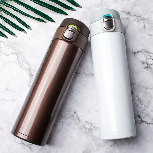 500ML Stainless Steel Vacuum Flask – Bouncing Cover Thermos Cup!