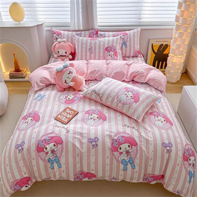 Kawaii cute printed Bedding Set – Cute Duvet Cover & Pillowcases!