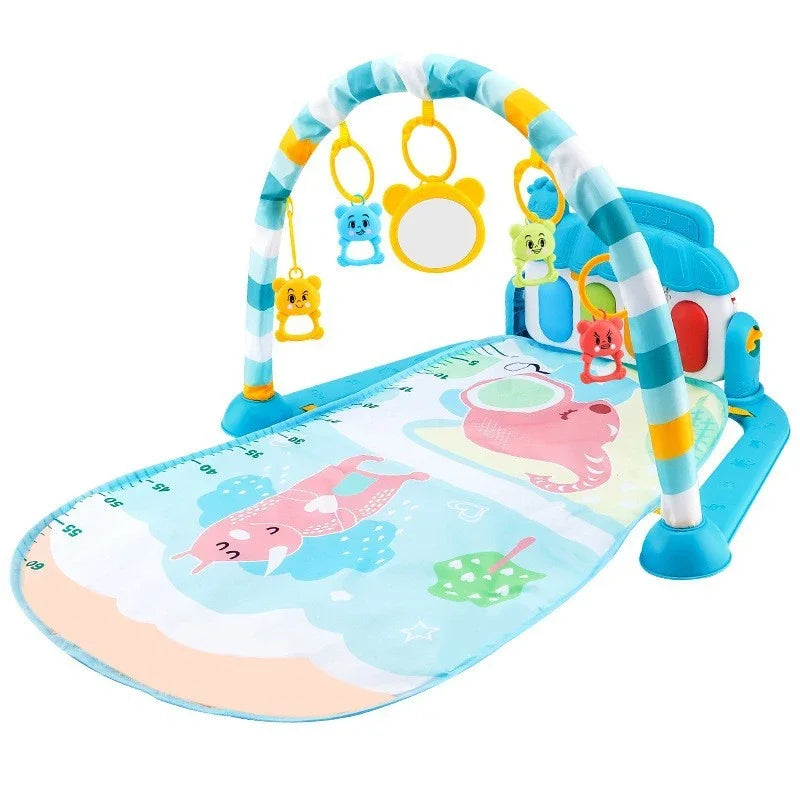 Baby Activity Gym with Piano & Play Mat – Early Education Toy for Newborns!