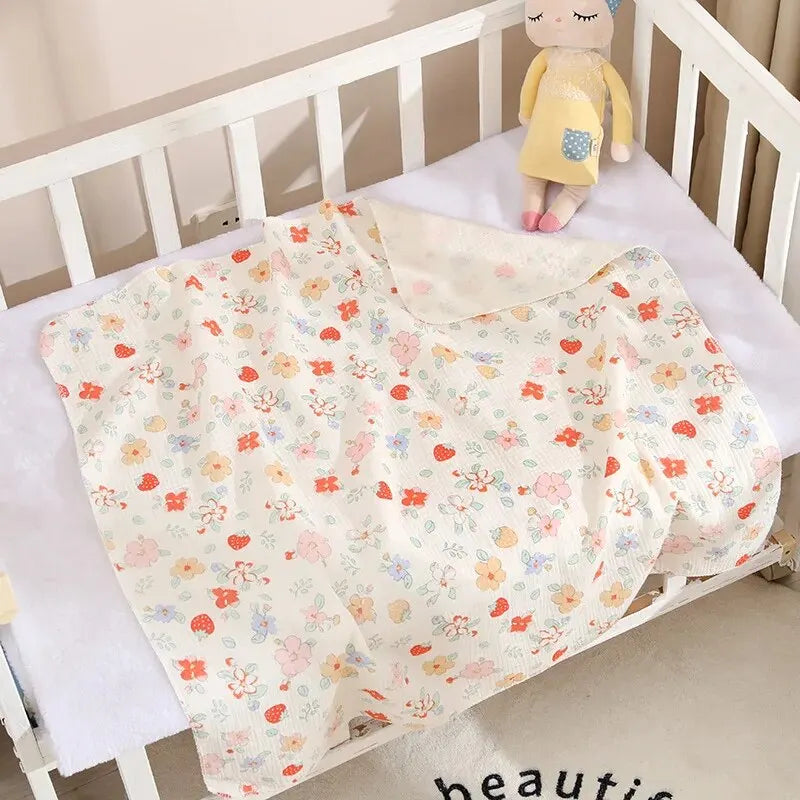 Soft cotton muslin swaddle – perfect for newborns!