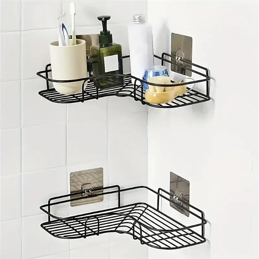 Wall-Mounted Triangle Shelf – Space-Saving Storage for Bathroom Essentials!