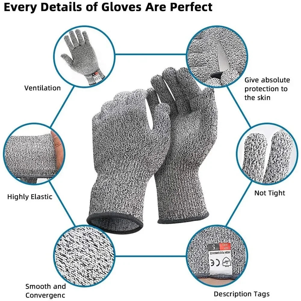 High-Strength Safety Gloves – Anti-Cut, Anti-Scratch, Multi-Purpose Protection!