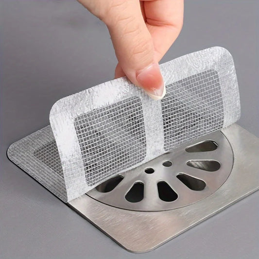 Disposable Hair Catchers for Shower – Mesh Drain Covers & Stickers to Block Hair, Dirt & Debris. Keep Your Shower Clean & Clog-Free!