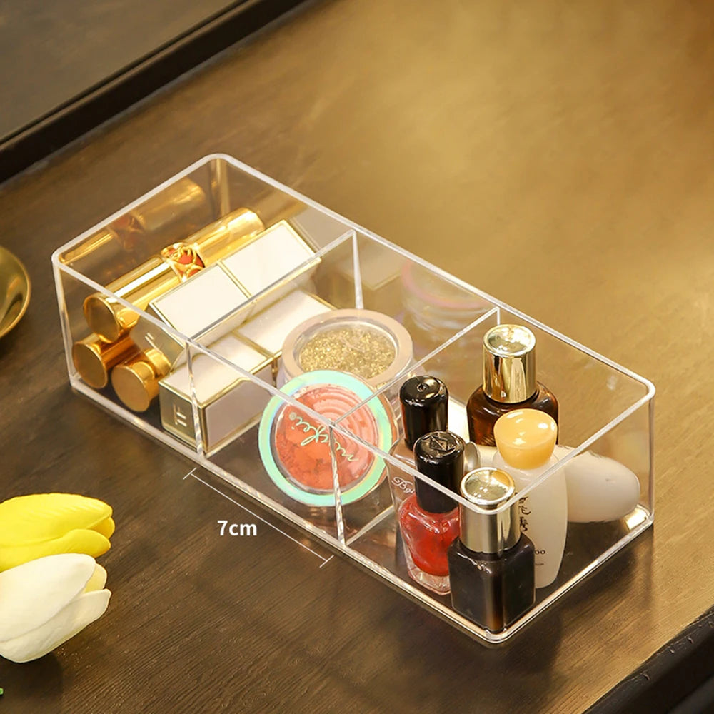 Clear Acrylic Makeup Organizer – Layered Storage!