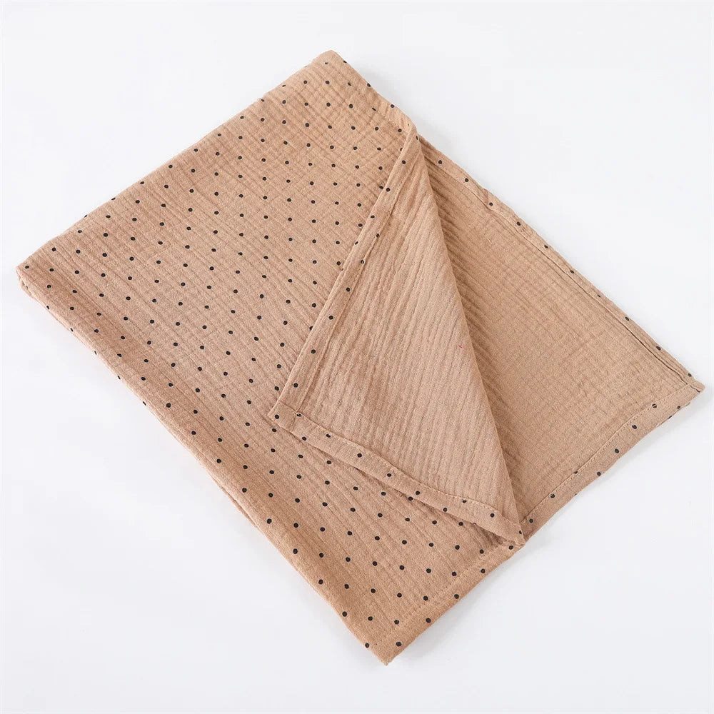 Muslin Baby Swaddle Blanket – Soft Cotton Newborn Nap Cover!