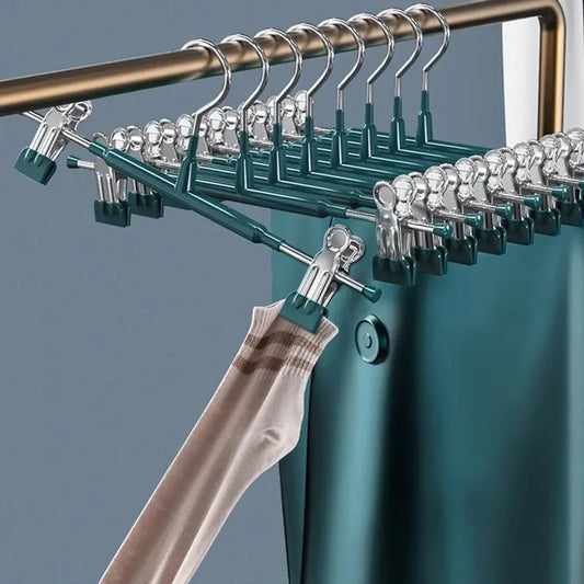 Stainless Steel Anti-Slip Pants Clamp Hanger – Secure, Durable, and Perfect for Skirts & Trousers!