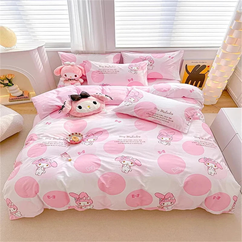 Kawaii cute printed Bedding Set – Cute Duvet Cover & Pillowcases!