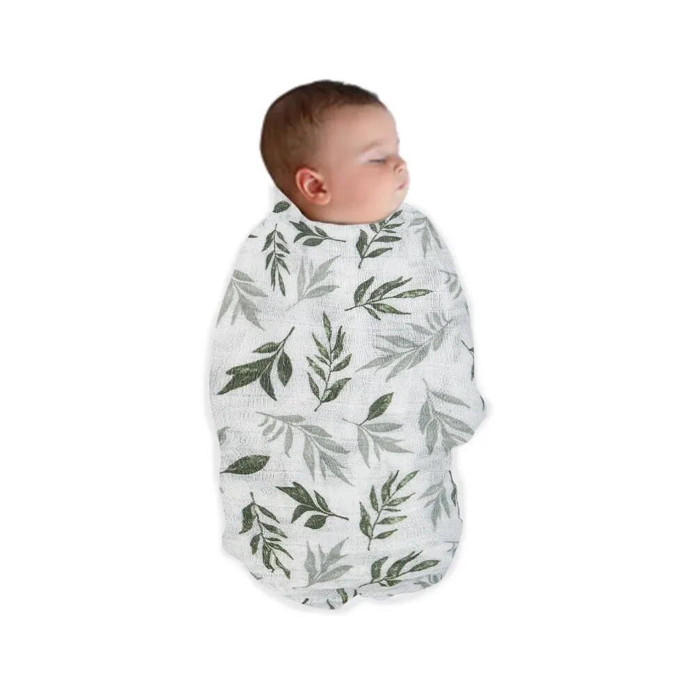 100% Cotton 12-Layer Muslin Baby Bath Towel & Swaddle Blanket