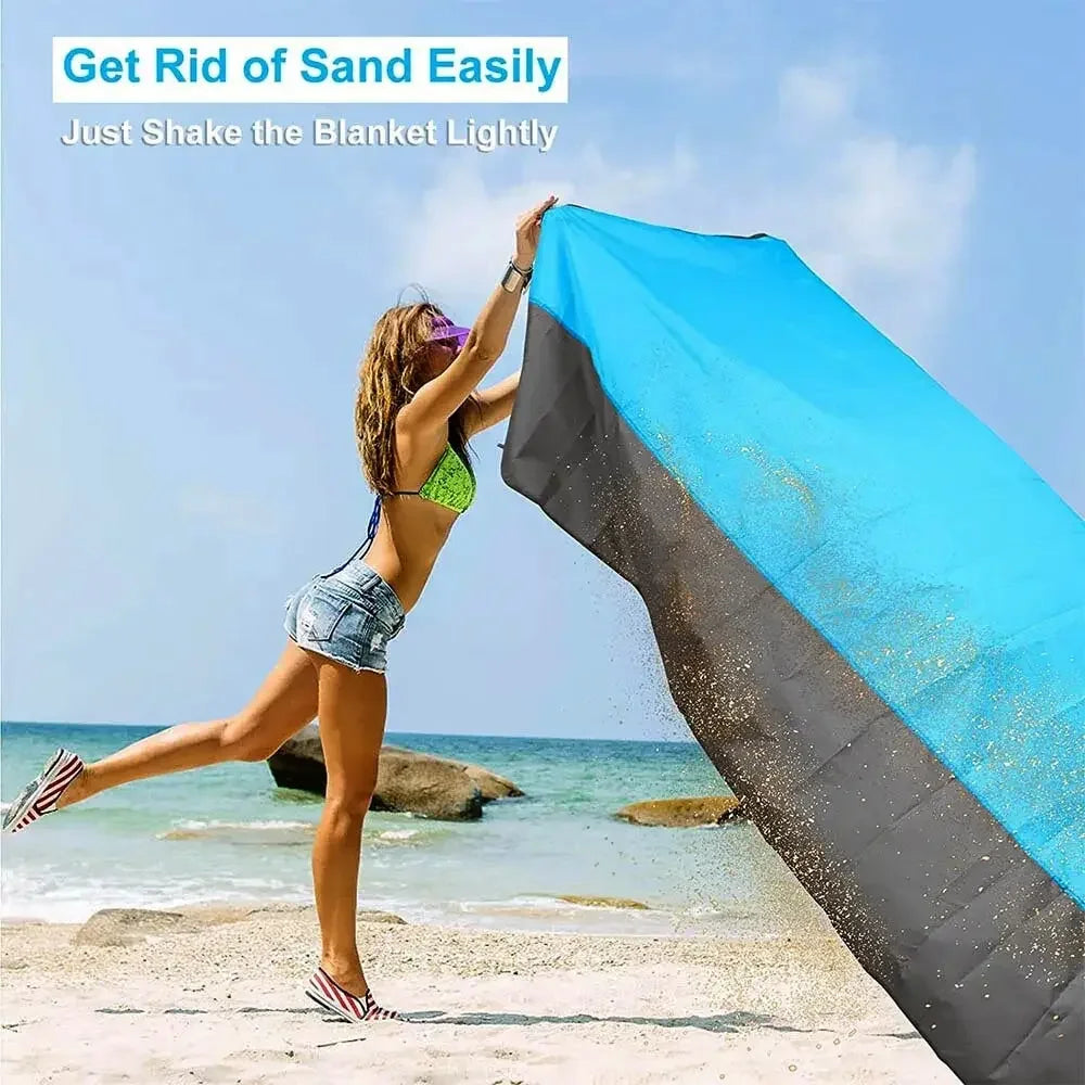 Spacious Beach Blanket  – Sandproof & Waterproof Picnic Mat!