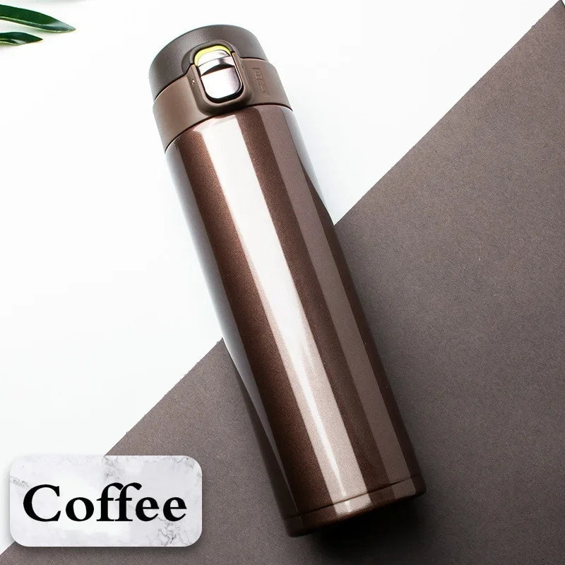 500ML Stainless Steel Vacuum Flask – Bouncing Cover Thermos Cup!