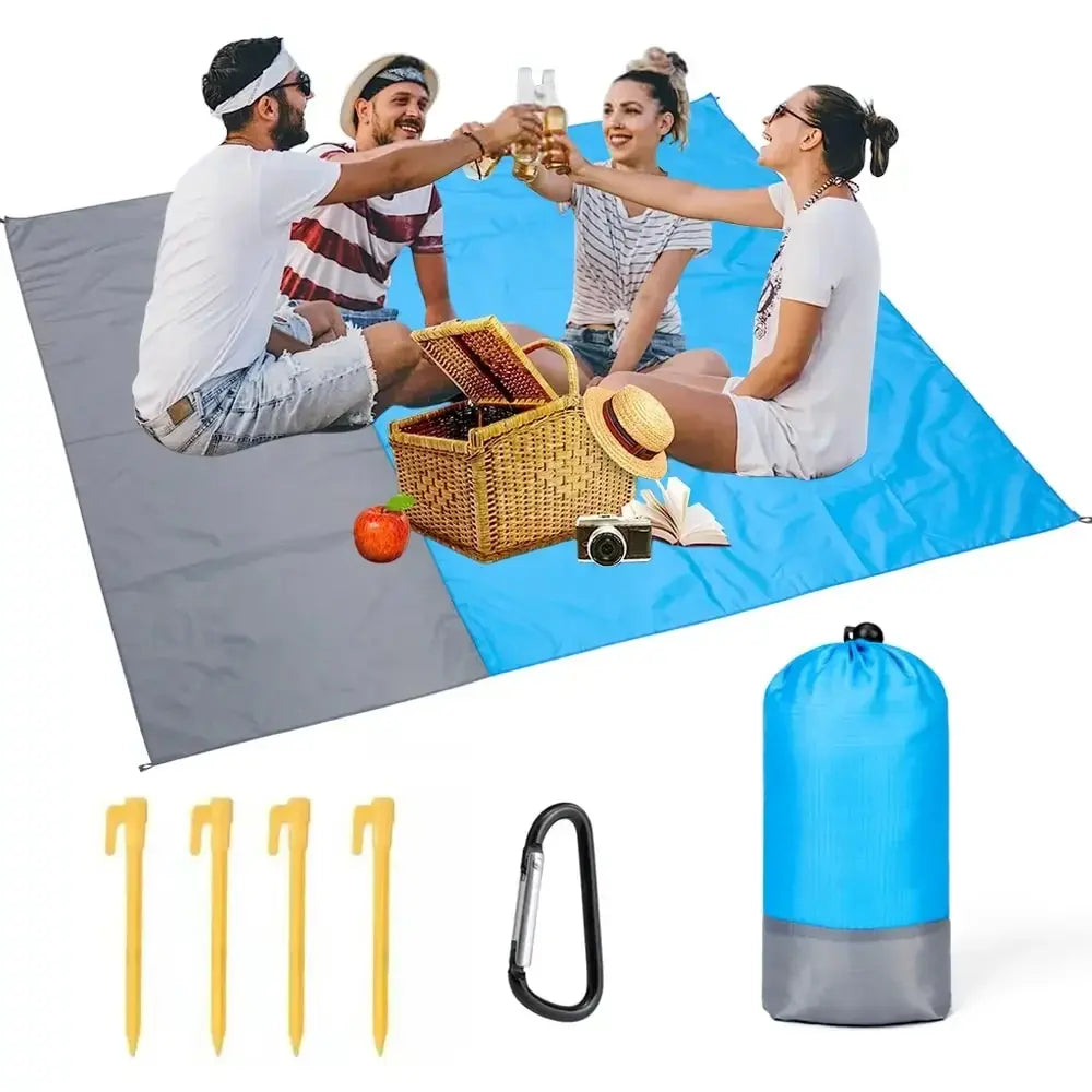 Spacious Beach Blanket  – Sandproof & Waterproof Picnic Mat!