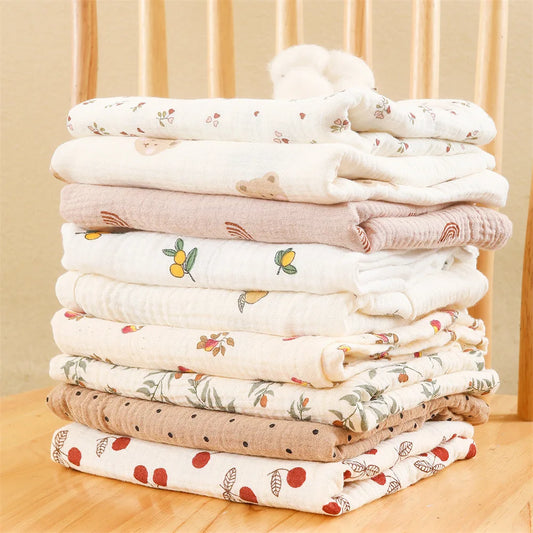 Muslin Baby Swaddle Blanket – Soft Cotton Newborn Nap Cover!