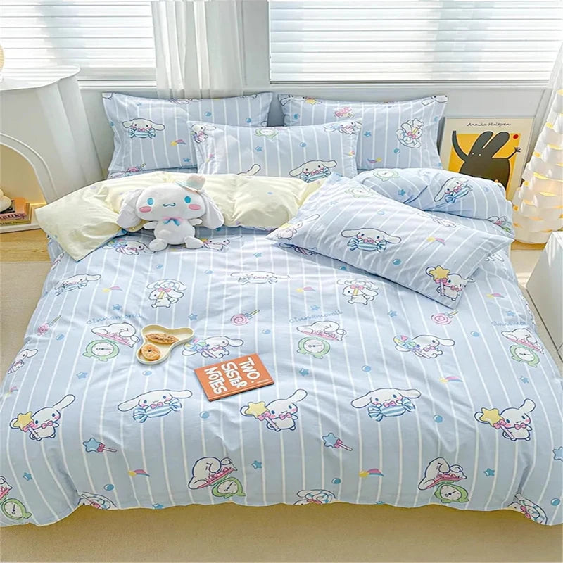 Kawaii cute printed Bedding Set – Cute Duvet Cover & Pillowcases!