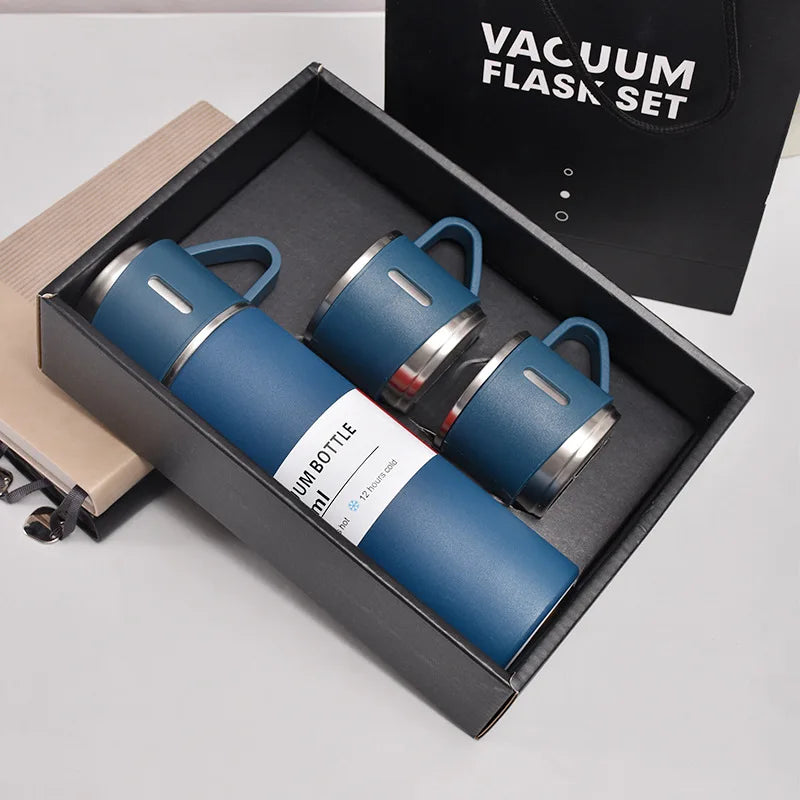 500ML Stainless Steel Vacuum Insulated Bottle – Stylish Coffee Mug & Thermos Gift Set!