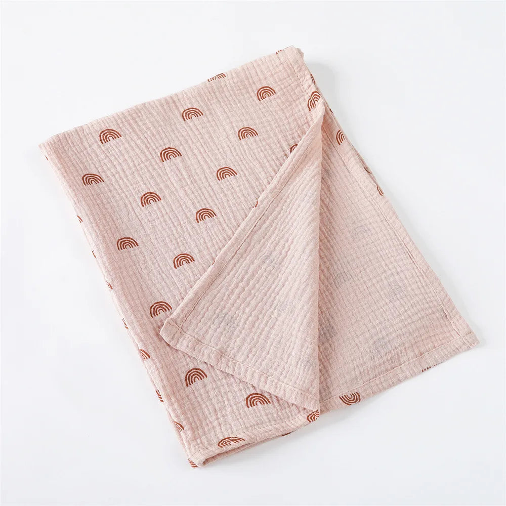 Muslin Baby Swaddle Blanket – Soft Cotton Newborn Nap Cover!