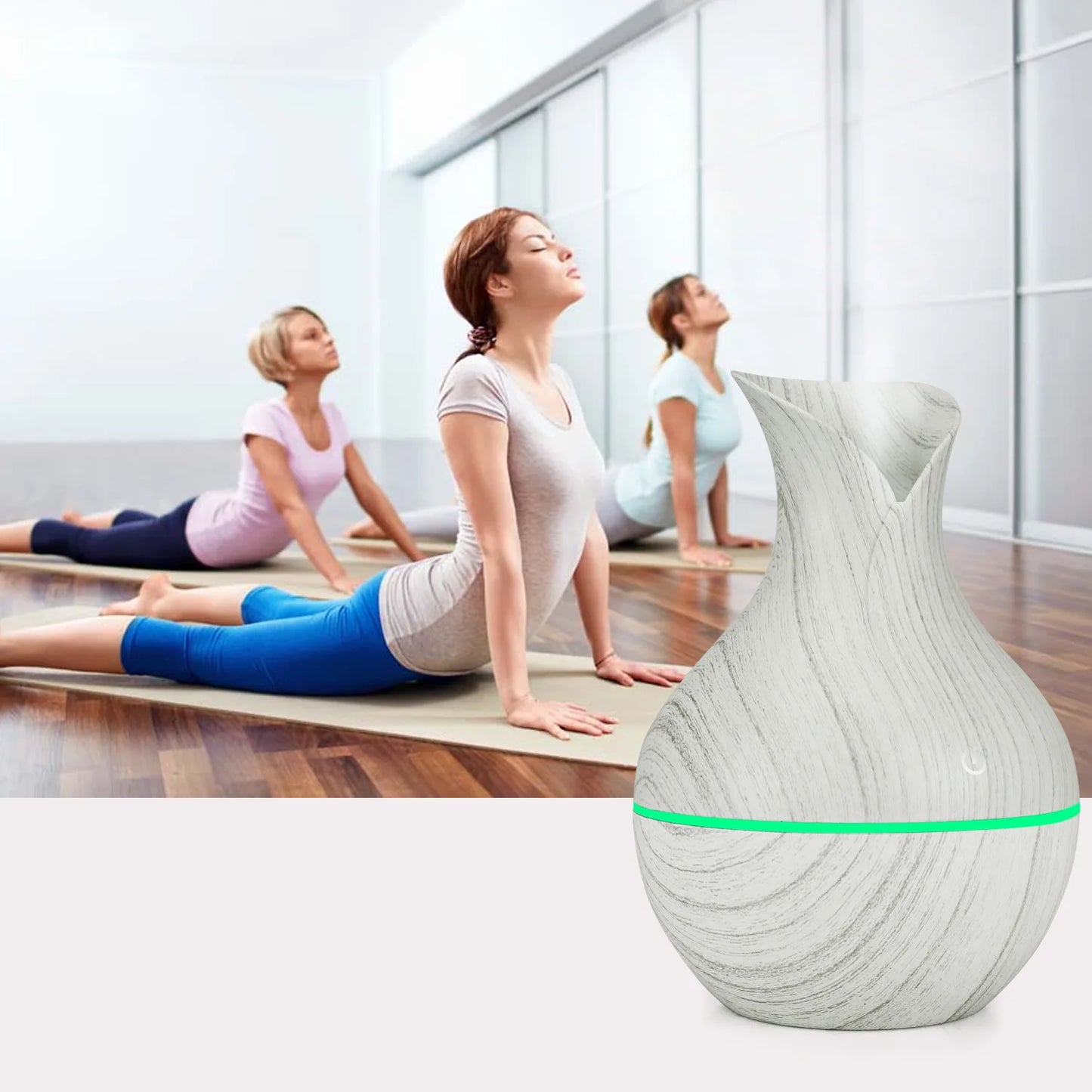 Mini USB Essential Oil Diffuser & Humidifier with Colorful LED Light - 200ml