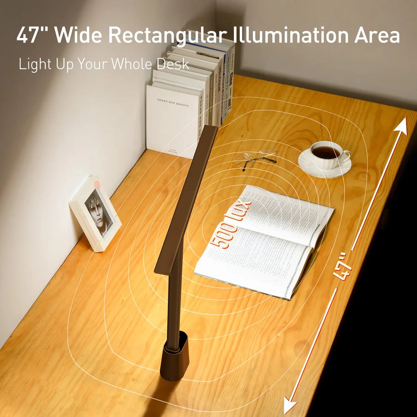 LED Foldable Desk Lamp – Dimmable, Eye-Protecting & Smart Control!