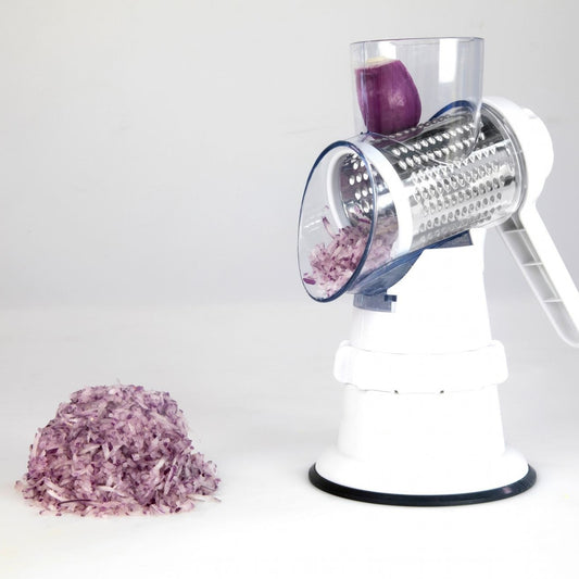 3-in-1 Vegetable Slicer & Grater – Slice, chop, and shred with ease for faster, effortless meal prep!